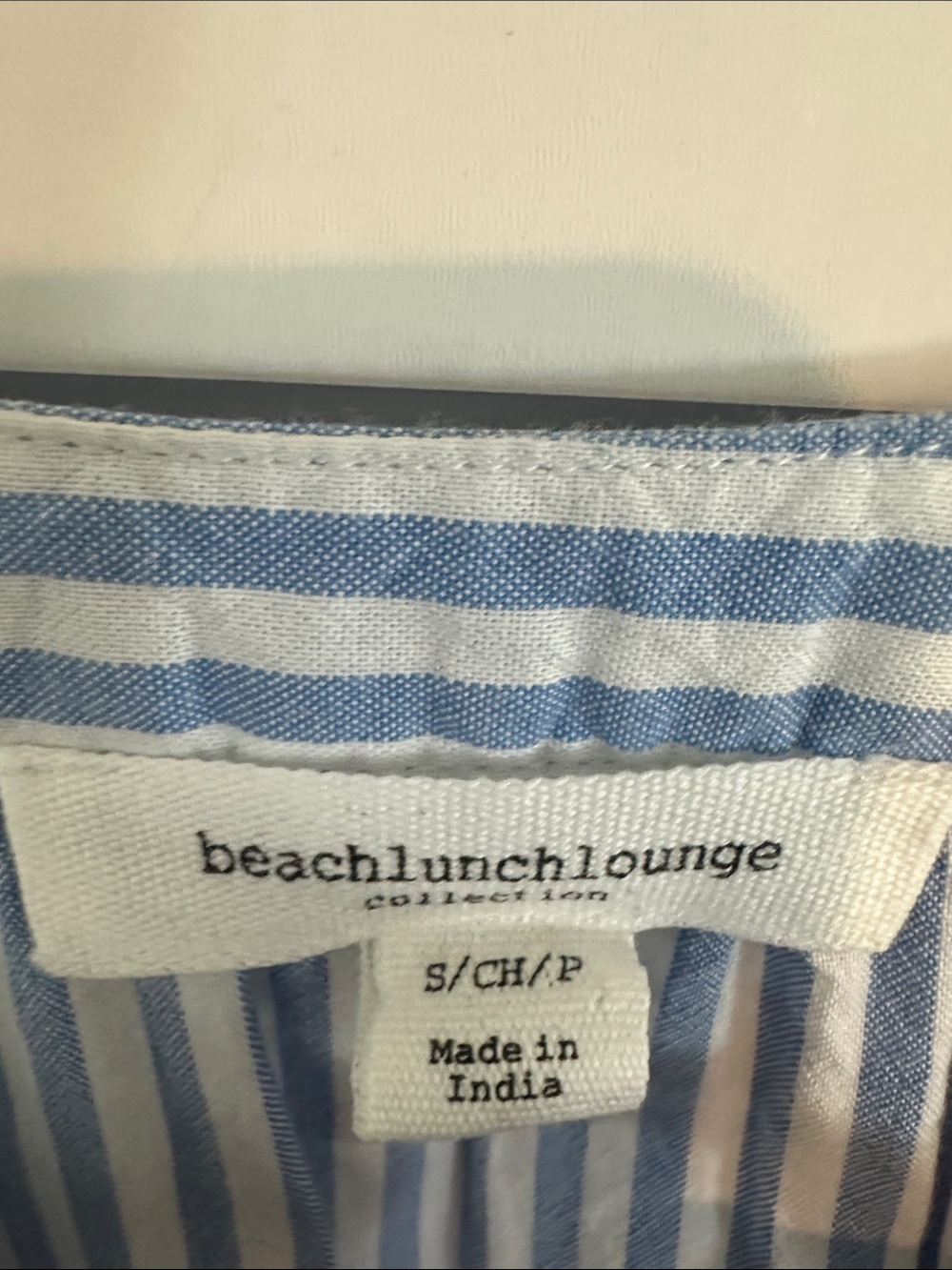 Beach Lunch Lounge Blue & White Striped Tiered Mini Dress - Picture 2 of 3